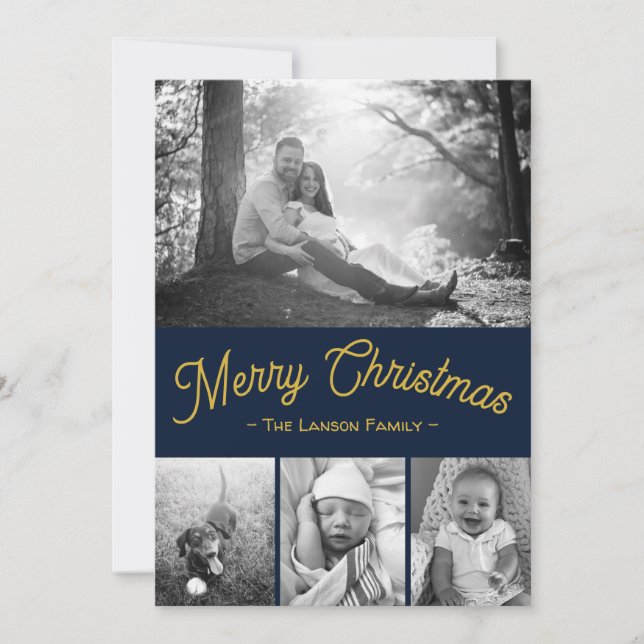 Weihnachtskarte Feiertagskarte (Vorderseite)