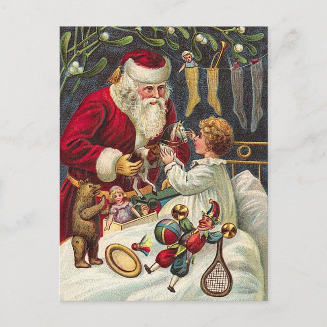 Weihnachtskarte Feiertagspostkarte (Vorderseite)