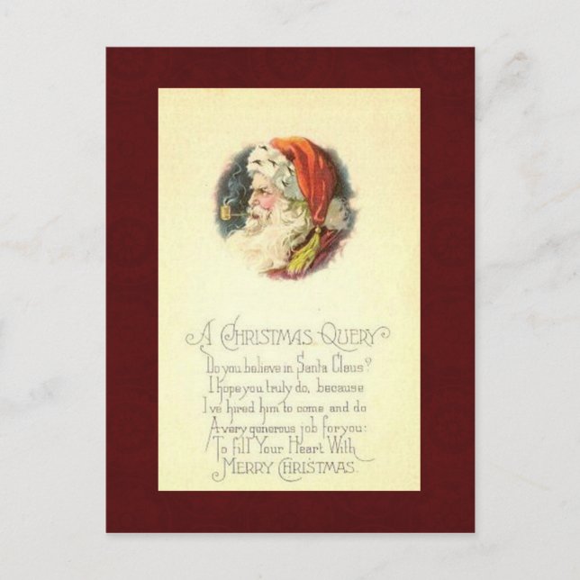 Weihnachtskarte Feiertagspostkarte (Vorderseite)