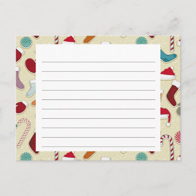 Weihnachtskarte Feiertagspostkarte (Vorderseite)