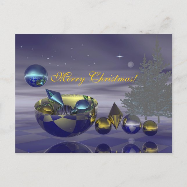 Weihnachtskarte Feiertagspostkarte (Vorderseite)