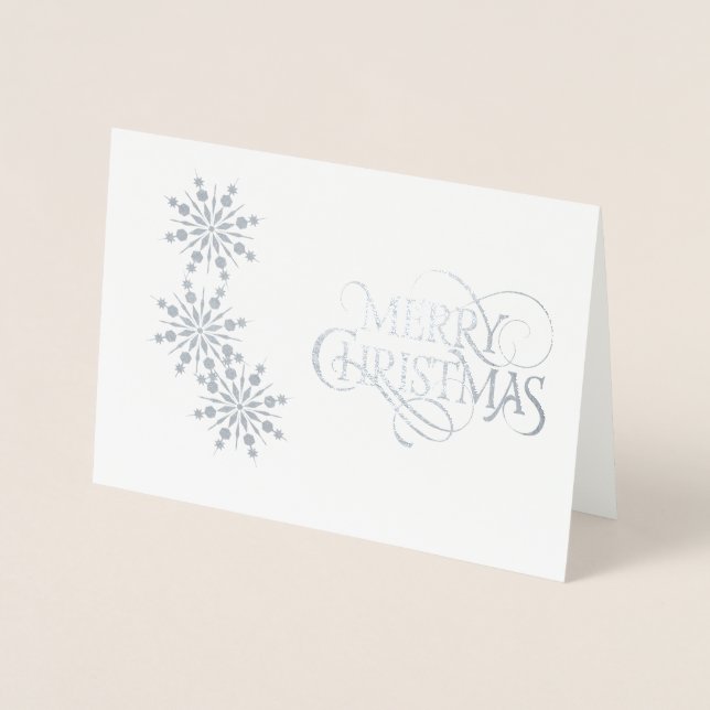 Weihnachtskarte Folienkarte (Vorderseite)