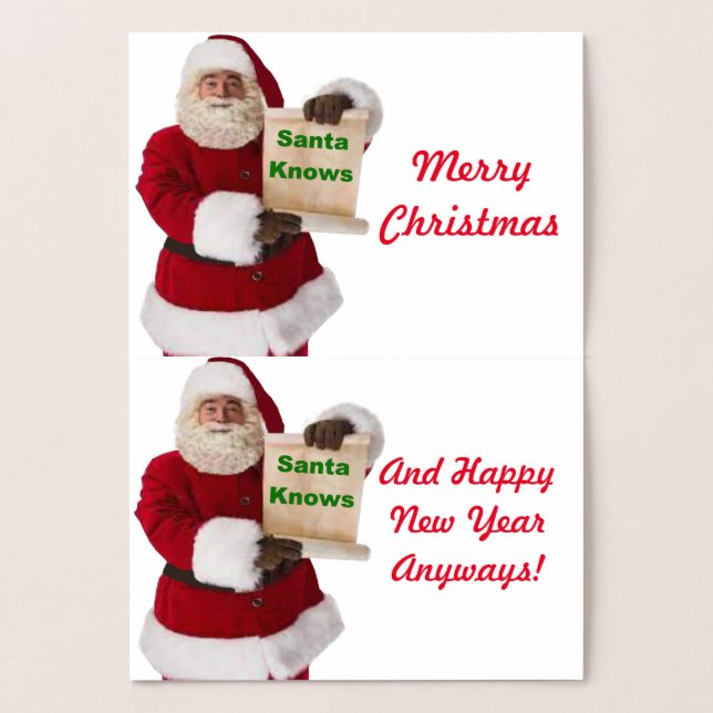 Weihnachtskarte Folienkarte (Innenseite)