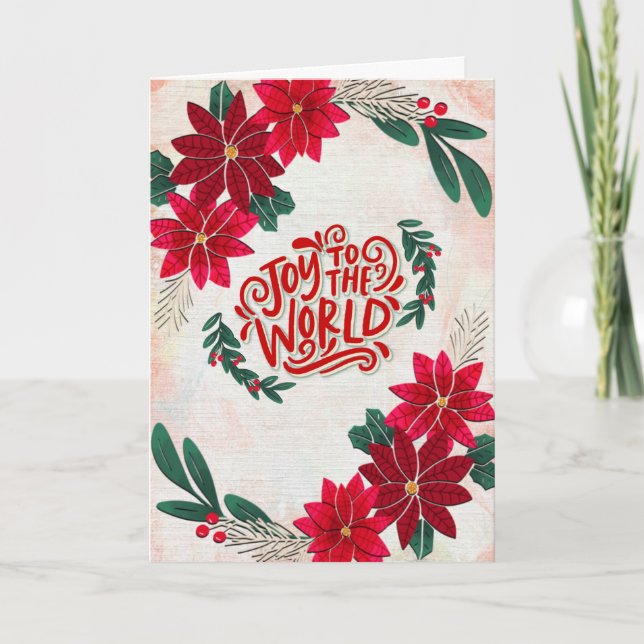 Weihnachtskarte 'Freude der Welt' Karte (Vorderseite)