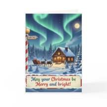 Weihnachtskarte - Fröhliches und helles Herz