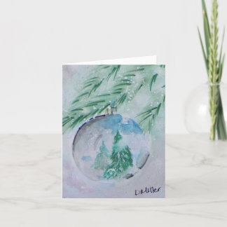 Weihnachtskarte für Aquarellen Dankeskarte