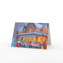 Weihnachtskarte für das Candy House