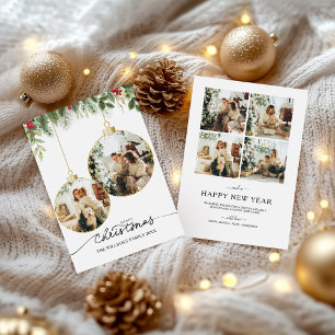Weihnachtskarte für das Foto, Foto-Urlaubskarte, Feiertagskarte