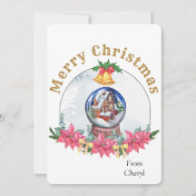 Weihnachtskarte für den Aquarellurlaub