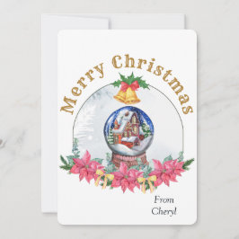 Weihnachtskarte für den Aquarellurlaub Save The Date