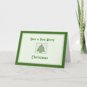 Weihnachtskarte für den benachbarten Zickzack Stre Feiertagskarte