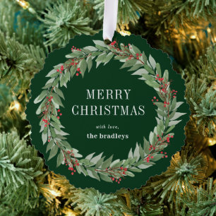 Weihnachtskarte für den Rundschreiben Ornament Karte