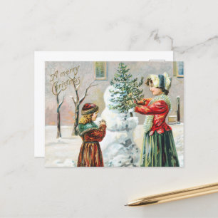 Weihnachtskarte für den Weihnachtsalter: Zeitloser Feiertagspostkarte