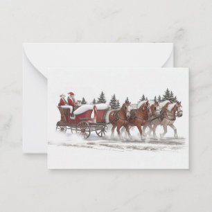 Weihnachtskarte für den Weihnachtsmann Mitteilungskarte