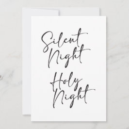 Weihnachtskarte für die Stille Nacht Einladung