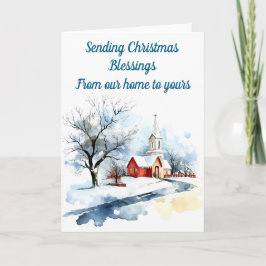 Weihnachtskarte für die Winterkirche Karte