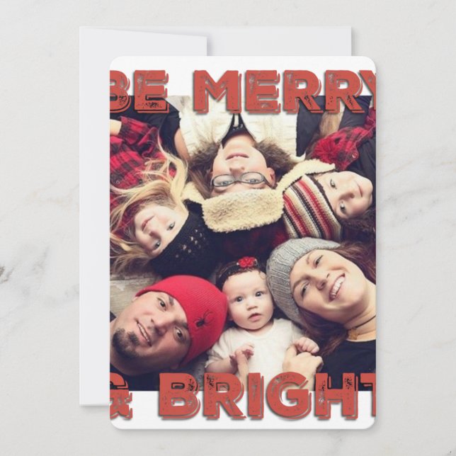 Weihnachtskarte für FOTO Feiertagskarte (Vorderseite)