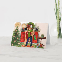 Weihnachtskarte für Frauen und Kinder Feiertagskarte