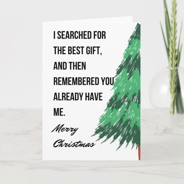 Weihnachtskarte für Freunde und Familie Karte (Vorderseite)
