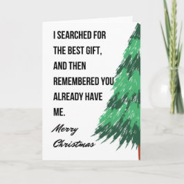 Weihnachtskarte für Freunde und Familie Karte
