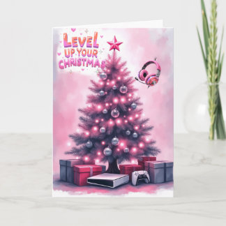 Weihnachtskarte für Gamer Dankeskarte