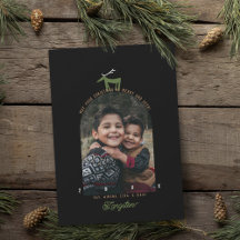 Weihnachtskarte für Hirsche und Foto