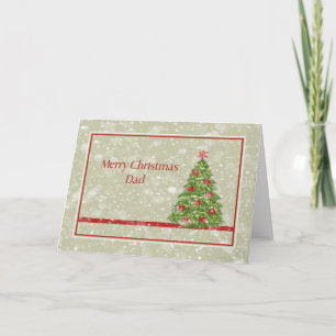 Weihnachtskarte für Ihren Vater mit Baum Karte
