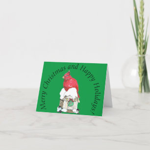 Weihnachtskarte für Kardinal Feiertagskarte