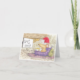 Weihnachtskarte für Käse und Maus Karte