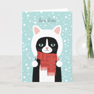 Weihnachtskarte für Katzen Feiertagskarte