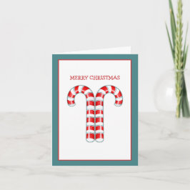 Weihnachtskarte für Kerzen, rot Feiertagskarte