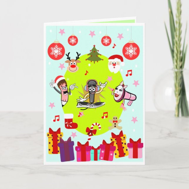 Weihnachtskarte für Kinder-Interaktive Karte (Vorderseite)