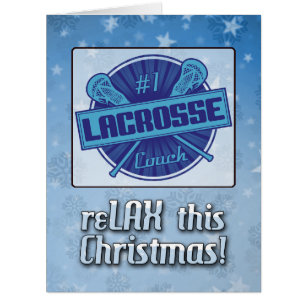 Weihnachtskarte für Lacrosse Coaches, LAX