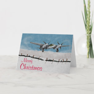 Weihnachtskarte für Luftfahrzeuge Feiertagskarte
