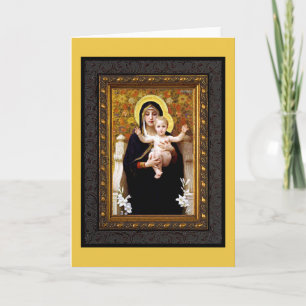Weihnachtskarte für Madonna und Kind Karte