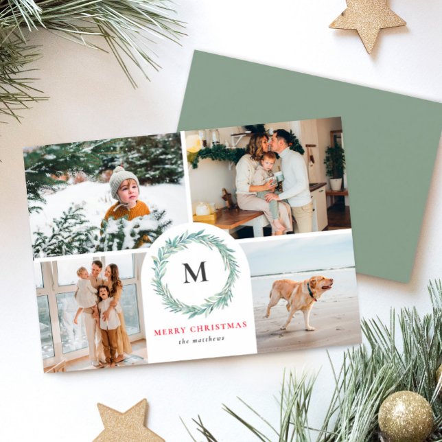 Weihnachtskarte für Monogram-Käfer Feiertagskarte (Von Creator hochgeladen)