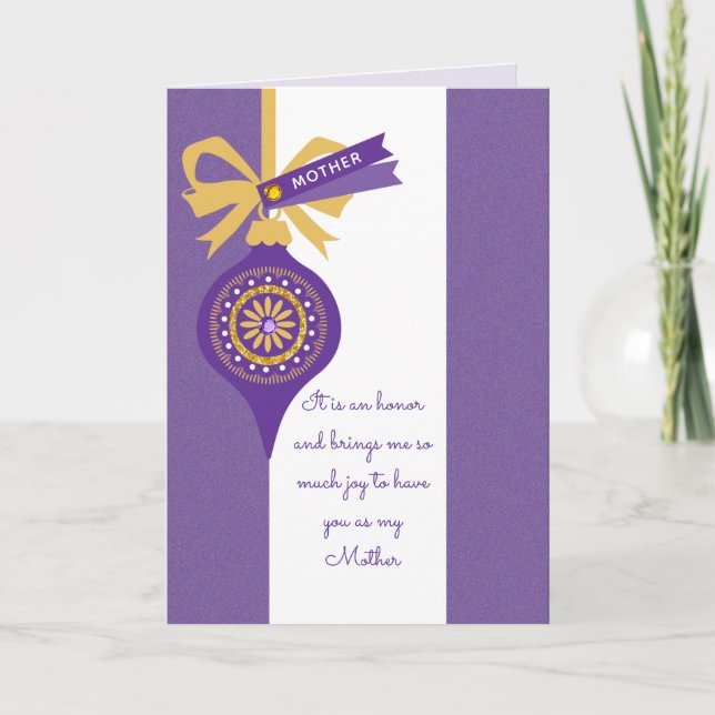 Weihnachtskarte für Mütter Feiertagskarte (Vorderseite)