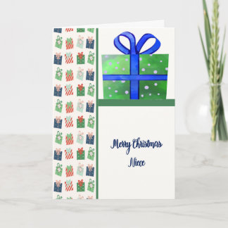 Weihnachtskarte für Nichte Derzeit Design Karte