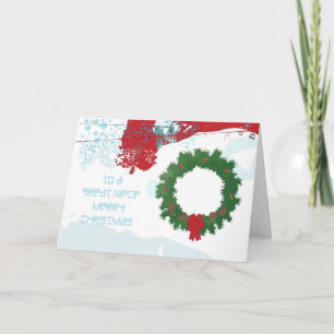 Weihnachtskarte für Nichte Feiertagskarte