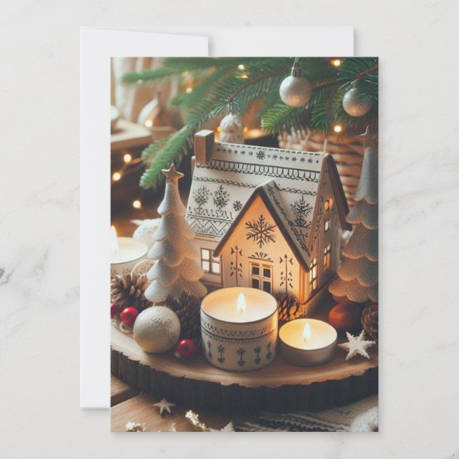 Weihnachtskarte für Nordic Weihnachten (Vorderseite)