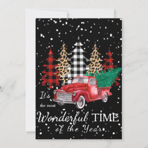 Weihnachtskarte für Red Truck Feiertagskarte