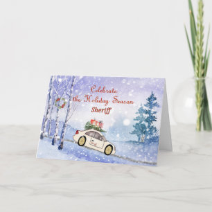 Weihnachtskarte für Sheriff Karte