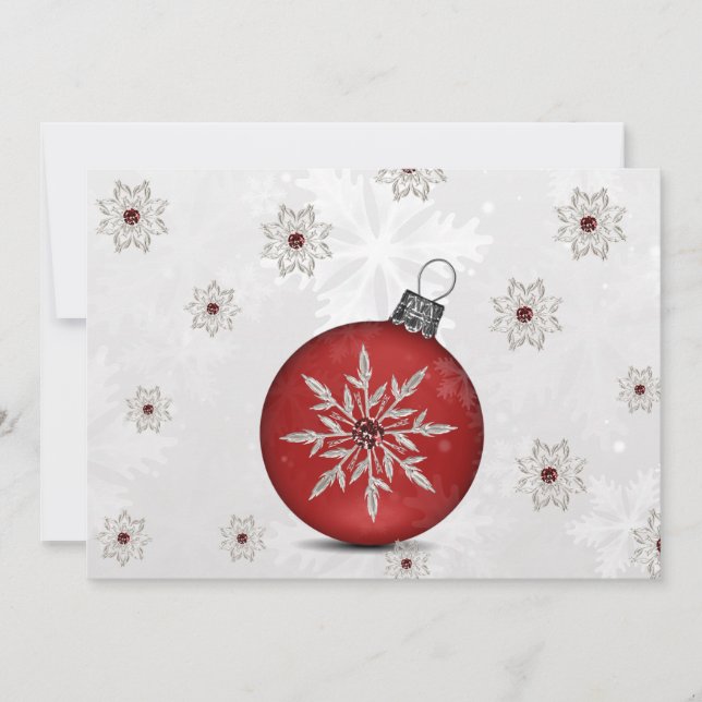 Weihnachtskarte für Silber Feiertagskarte (Vorderseite)