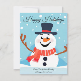 Weihnachtskarte für Snowman Feiertagskarte