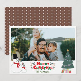 Weihnachtskarte für Snowman Feiertagskarte