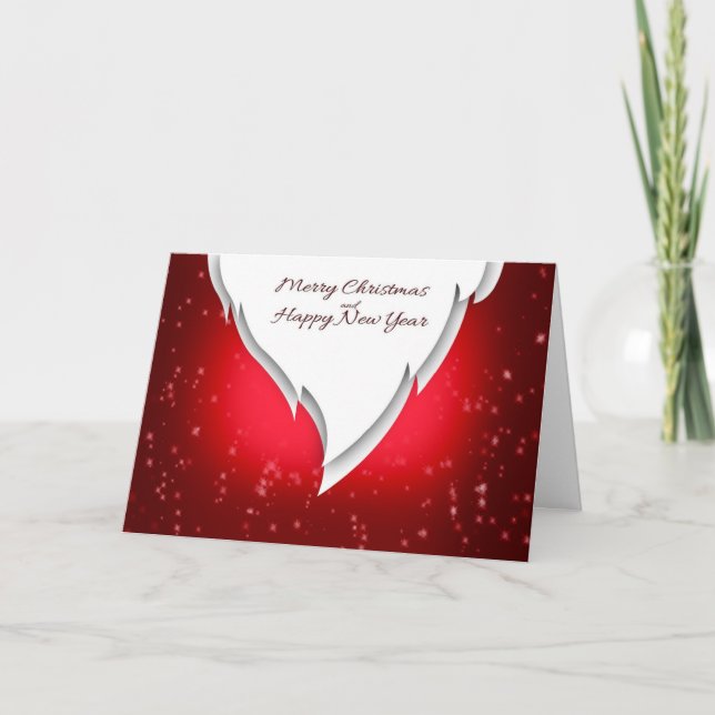 Weihnachtskarte für Unternehmen mit dem Weihnachts Karte (Vorderseite)