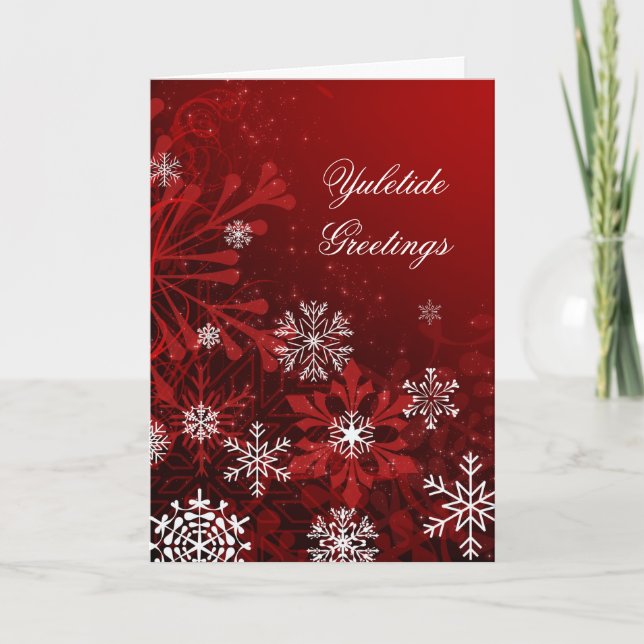 Weihnachtskarte für Yuletide Feiertagskarte (Vorderseite)