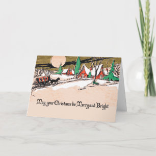 WEIHNACHTSKARTE FÜR ZUHAUSE DANKESKARTE