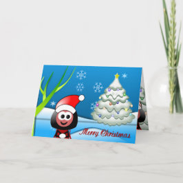 Weihnachtskarte fürs Schnee Feiertagskarte