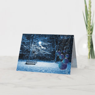 Weihnachtskarte fürs Schnee Feiertagskarte